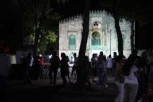 Il piazzale del Minareto a festa